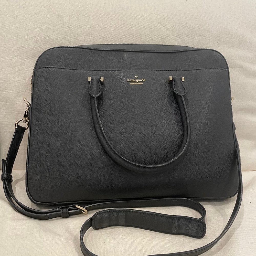 KATE SPADE 13" SAFFIANO LAPTOP BAG (BLACK)